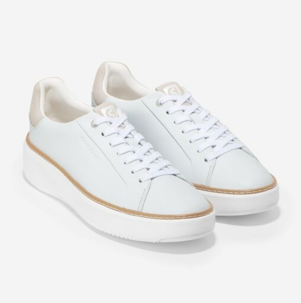 Cole Haan | Topspin Grandpro White Dove Low Top Leather Sneaker 5